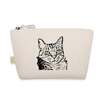 Katze Tigerkatze Katzenshirt Geschenk - Bio-Täschchen - Natur - Vorne