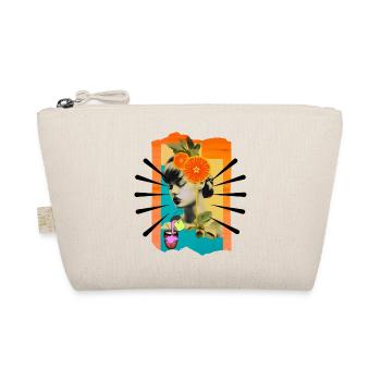 Woman Pop Art - Organic Pouch - nature - Front