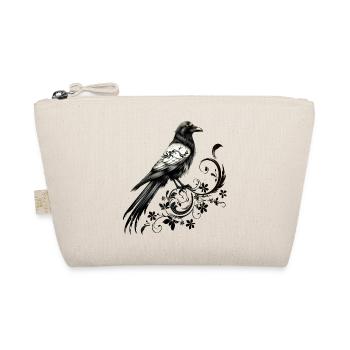 Corbeau, Tribal, Raven Bird, nordique, Floral, Wicca - Trousse biologique - nature - Devant