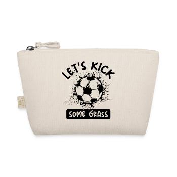 lustige Sprüche Fußball Ball Explosion Kick Symbol - Bio-Täschchen - Natur - Vorne