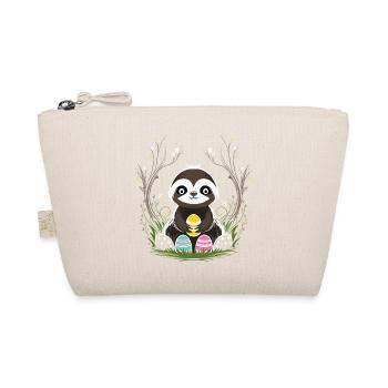 Paresseux de Pâques avec des œufs de Pâques au printemps - Trousse biologique - nature - Devant