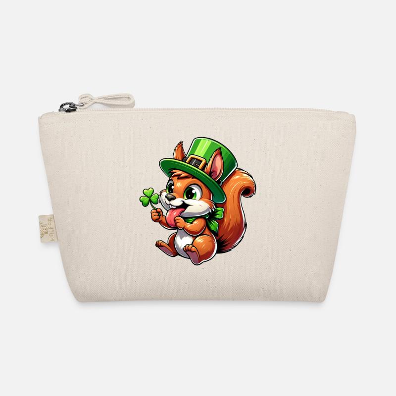 St. Patrick's freches Eichhörnchen Bio-Täschchen