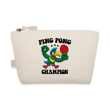 Ping Pong Champion Design Table Tennis and - Organic Pouch - nature - Front