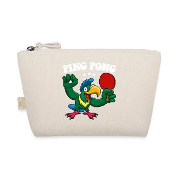 Ping Pong Champion Design Table Tennis and - Organic Pouch - nature - Front