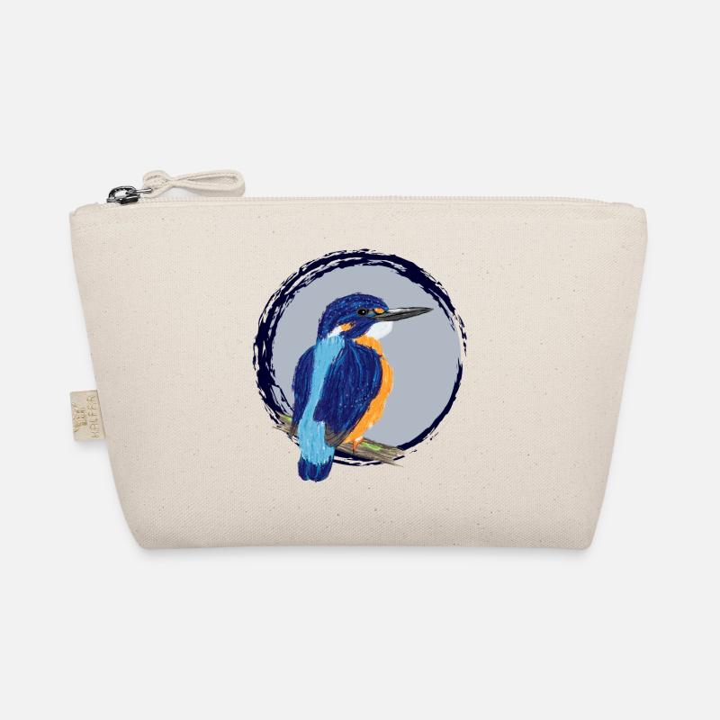Nettes Design mit einem Eisvogel III Bio-Täschchen