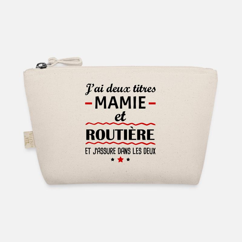 Deux titres mamie routière, camionneuse, mémé Trousse biologique