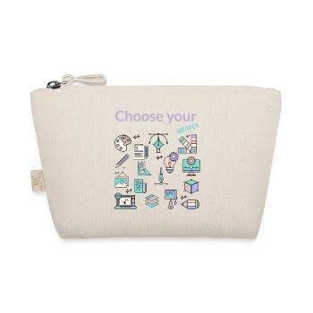 Designer, Choose your weapon - Organic Pouch - nature - Front