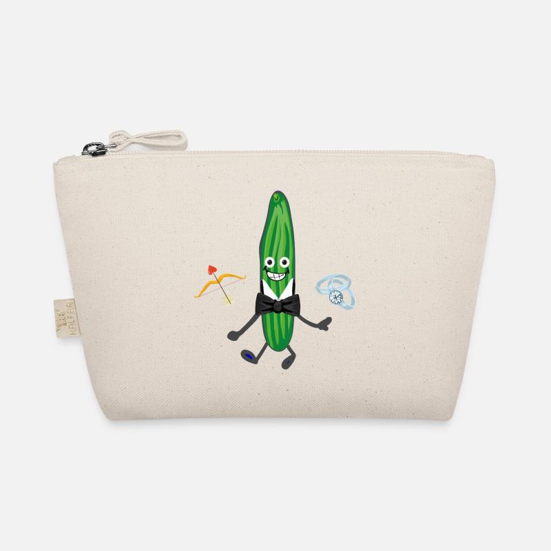 Cucumber, groom, bachelor party, wedding, engagement Organic Pouch