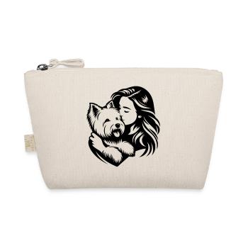 Westie Mom - dogmom Vektor Design - Bio-Täschchen - Natur - Vorne