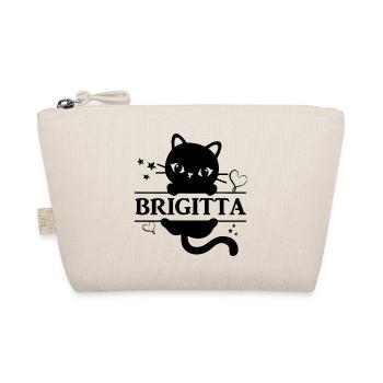 t-shirt Brigitta t-shirt cat cat Katze gato - Organic Pouch - nature - Front