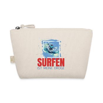 Surfen ist meine Droge - Bio-Täschchen - Natur - Vorne