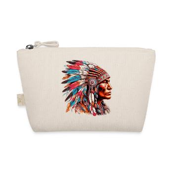 Amerikanisch Indianer Amerikanische Rote Haut - Bio-Täschchen - Natur - Vorne