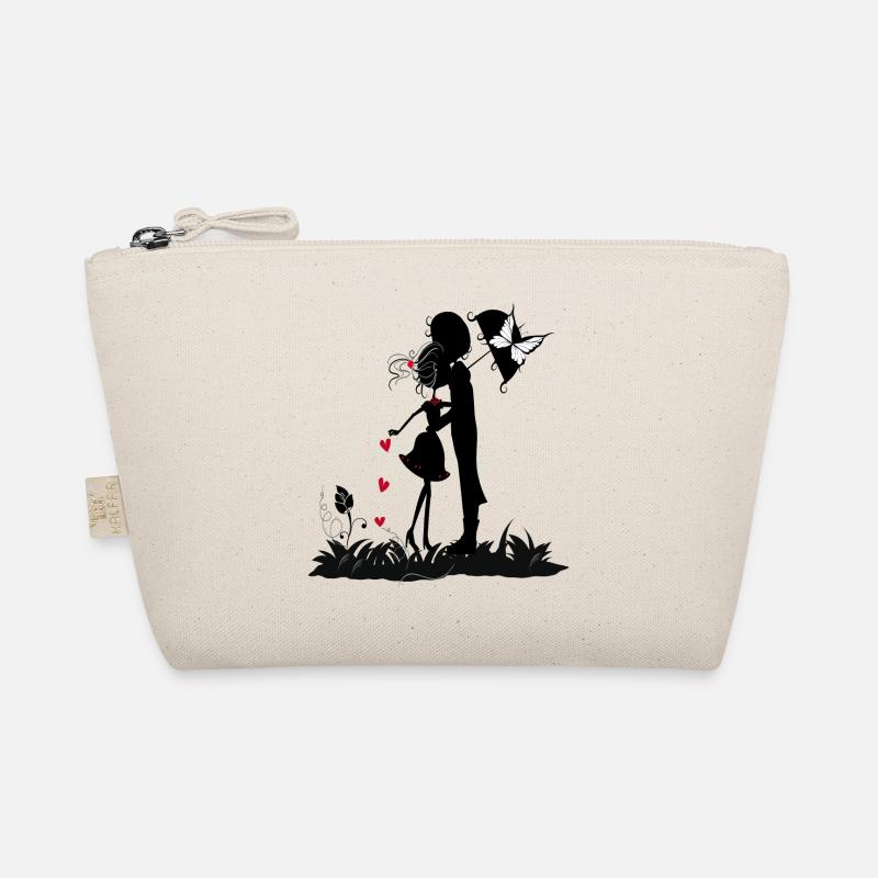 Scherenschnitt verliebt Bio-Täschchen