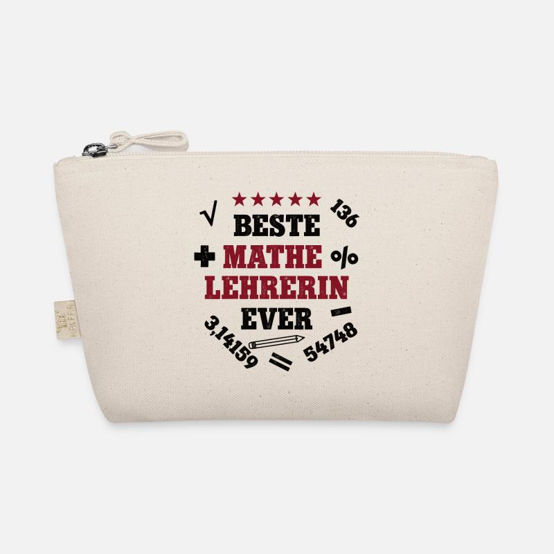 Beste Mathelehrerin Mathematikerin Mathe Lehrerin - Bio-Täschchen - Natur