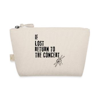 Collection « Si perdu, retournez au concert » - Trousse biologique - nature - Devant
