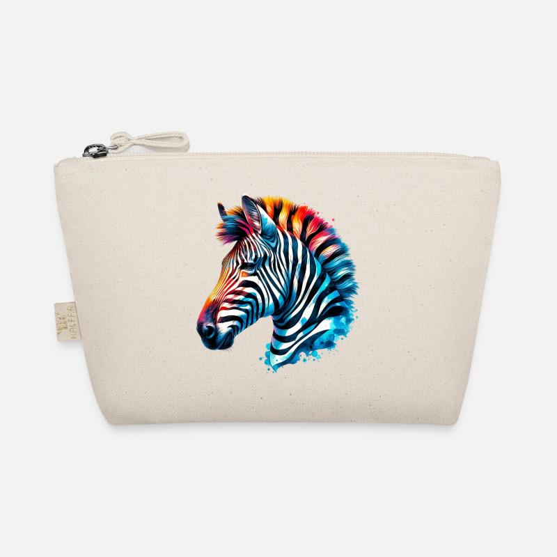 Zebra - Bio-Täschchen - Natur