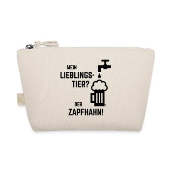 Mein Lieblingstier? Der Zapfhahn! (Bier / Black) - Bio-Täschchen - Natur - Vorne