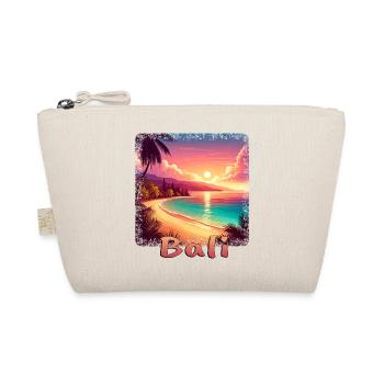 Bali Indonesia Sunset Beach Orange - Organic Pouch - nature - Front