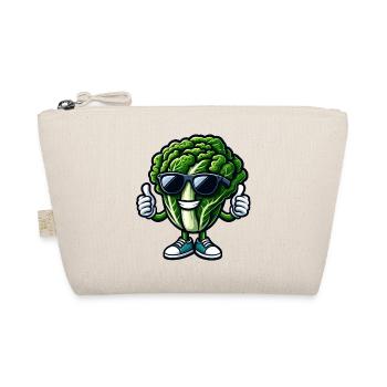 Cool vegan salad lettuce with sunglasses - Organic Pouch - nature - Front