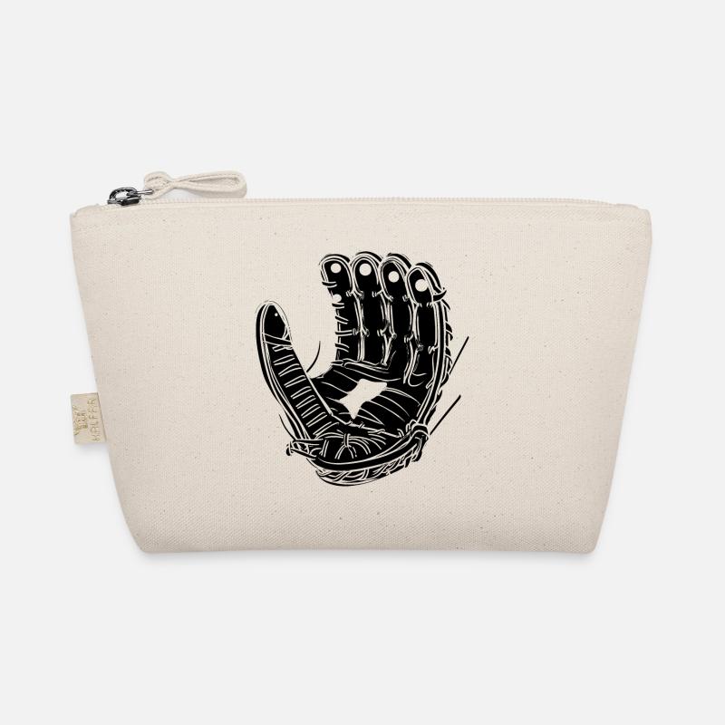 Baseball Glove Sketch Organic Pouch