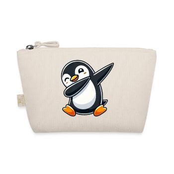 Pinguin Dab Ein cooler tanzender Pinguin Dabbing D - Bio-Täschchen - Natur - Vorne