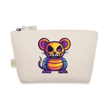 Mouse Halloween Comic Funny - Organic Pouch - nature - Front