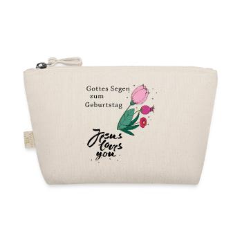 God's blessing on your birthday - Organic Pouch - nature - Front