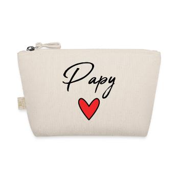 GRANDPA. FATHER'S DAY. HAPPY GRANDPA'S DAY. I LOVE YOU. - Organic Pouch - nature - Front