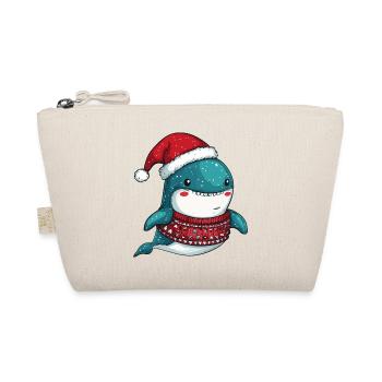 Wal Weihnachten - Bio-Täschchen - Natur - Vorne
