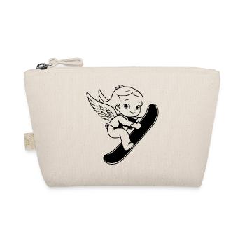Snowboard Angel - Organic Pouch - nature - Front