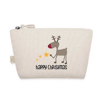 happy Christmas - Bio-Täschchen - Natur - Vorne