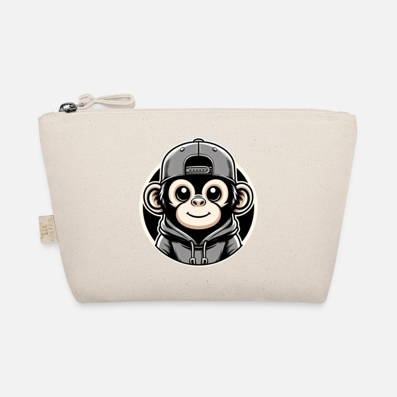 Casquette à capuche Monkey Round Trousse biologique