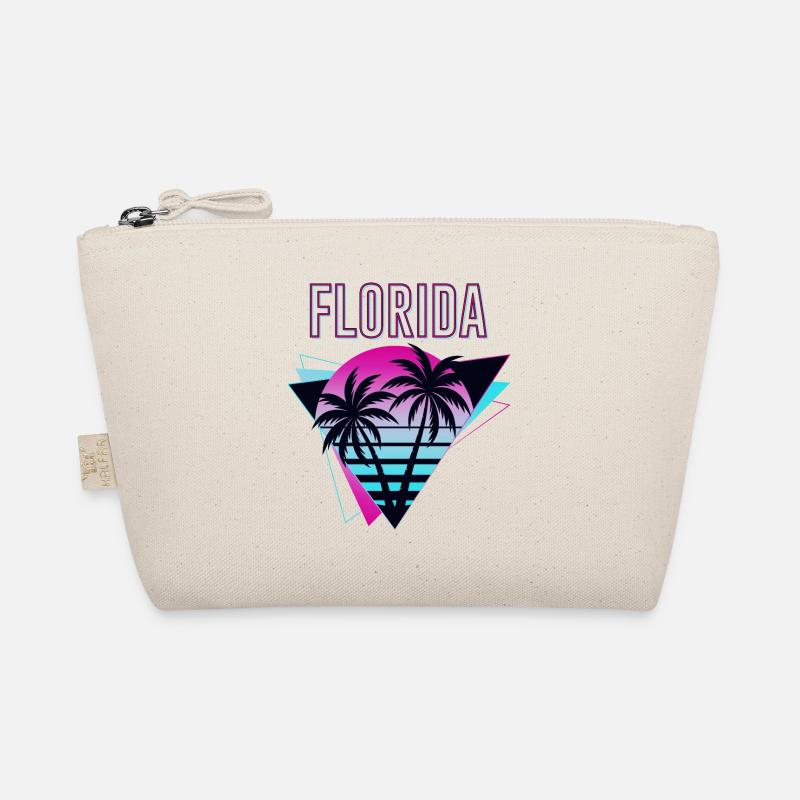 Florida USA Miami Amerika Sommer Palmen Neon Bunt - Bio-Täschchen - Natur