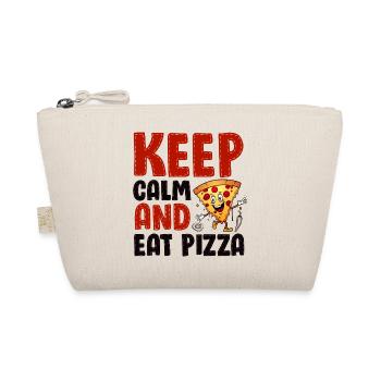 Playful Pizza Kitchen Illustration - Organic Pouch - nature - Front