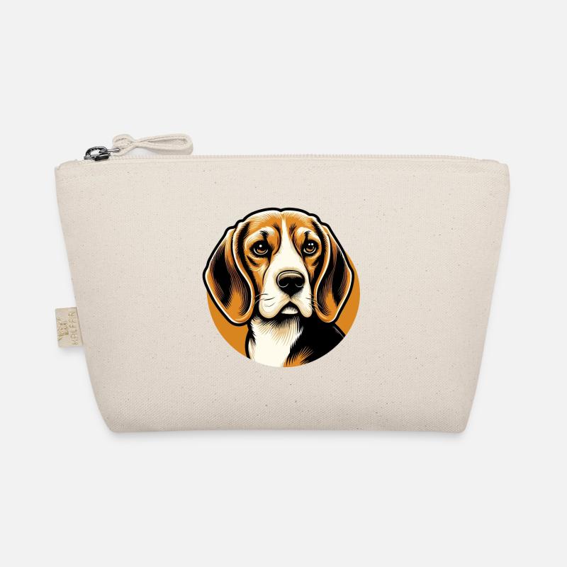Beagle Hundekopf Bio-Täschchen