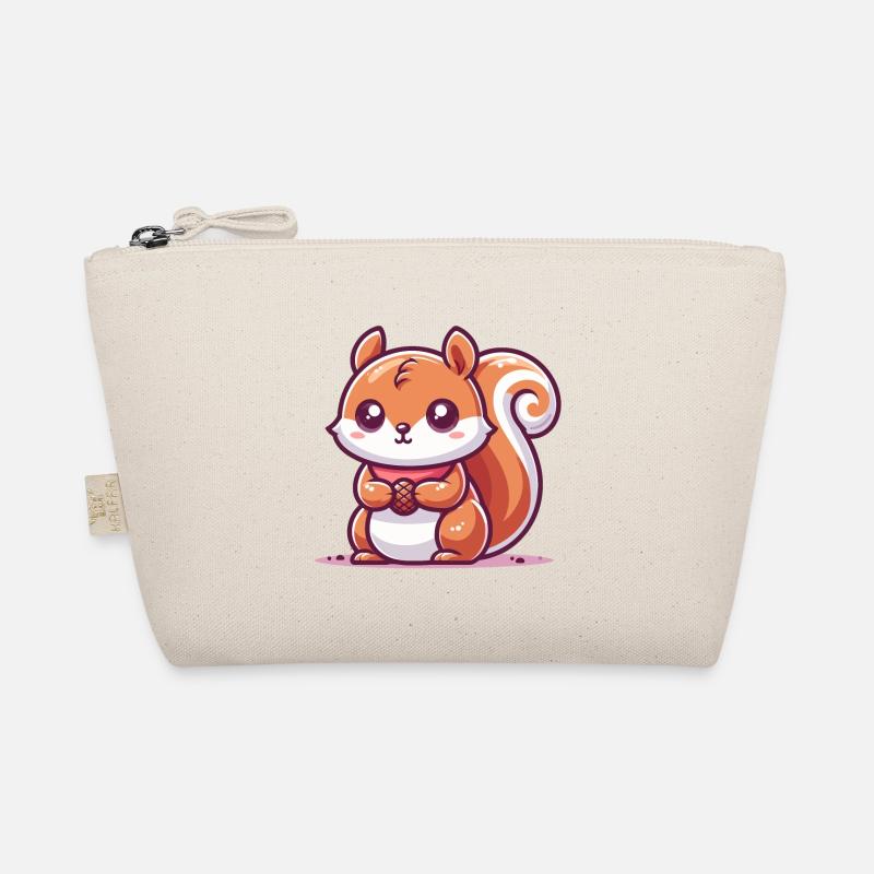 Squirrel with a seed Organic Pouch