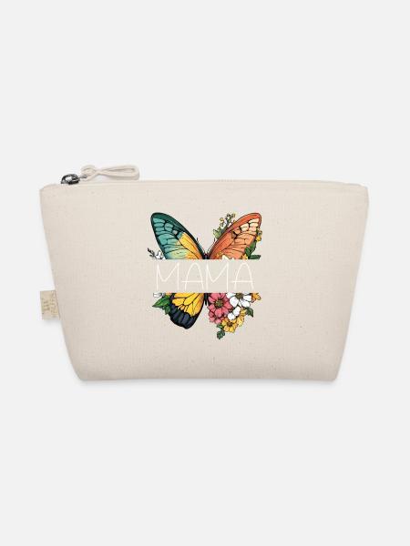 Mama Schmetterling Blumen Beste Mutter Muttertag - Bio-Täschchen - Natur