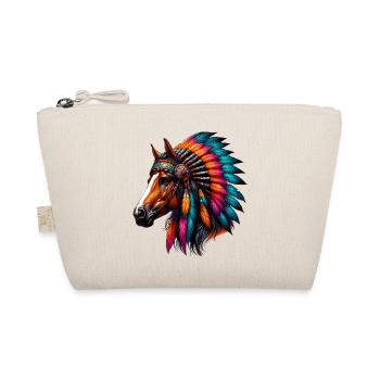 American Indian horse American redskin - Organic Pouch - nature - Front