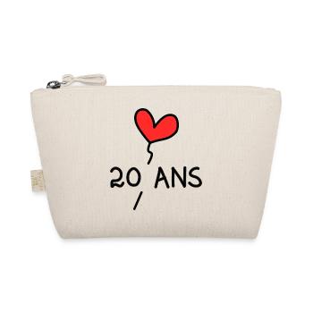 20. 20 ANS. 20e ANNIVERSAIRE. ANNIVERSAIRE 20 ANS. - Trousse biologique - nature - Devant