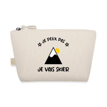 JE PEUX PAS. SKIER. SKI. RAQUETTE. SNOW. SNOWBOARD - Trousse biologique - nature - Devant