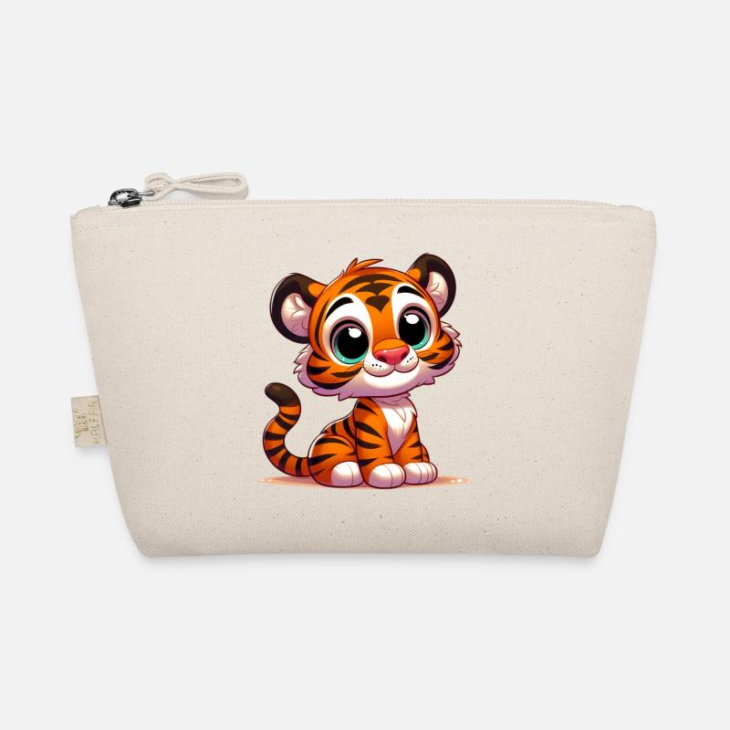 Tiger - Bio-Täschchen - Natur