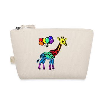 LGBT Gay Pride Giraffe Regenbogenfahne Regenbogen - Bio-Täschchen - Natur - Vorne