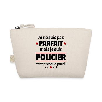 Pas parfait mais policier, fête des pères, noël - Trousse biologique - nature - Devant