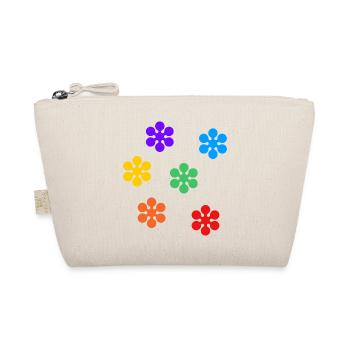 Rainbow Flowers subtle gay pride - Organic Pouch - nature - Front