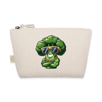 Cool Broccoli Sunglasses Gangster Vegetables - Organic Pouch - nature - Front