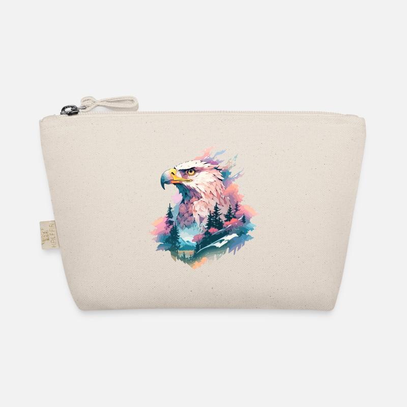 Eagle Head Nature Wilderness Forest Trees Mountains Organic Pouch