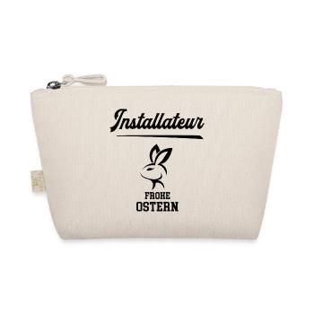 Installateur Ostern Geschenk Klempnerei Meister - Bio-Täschchen - Natur - Vorne