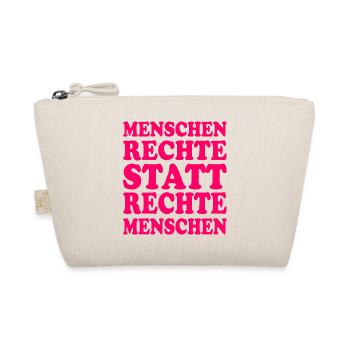menschenrechte statt rechte menschen - Bio-Täschchen - Natur - Vorne