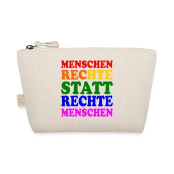 menschenrechte statt rechte menschen - Bio-Täschchen - Natur - Vorne