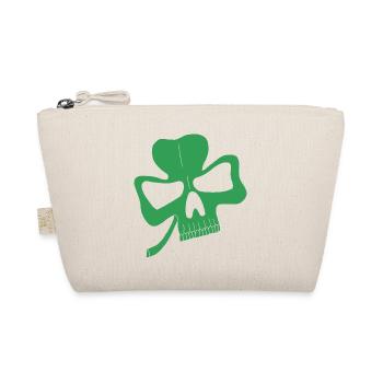 Clover Skull - Organic Pouch - nature - Front